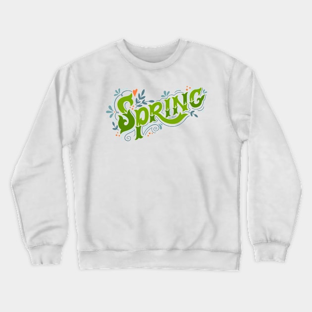 Spring Crewneck Sweatshirt by BlueInkStudio